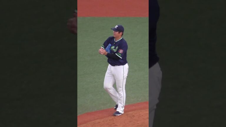 清水 昇　登板初球を被三塁打 のんびりカヴァー　#東京ヤクルトスワローズ #shorts