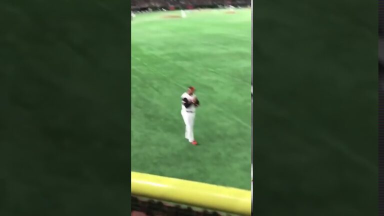 バレンティン選手 ホームランを打って謝る