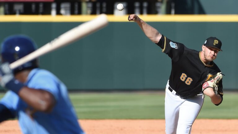 Pirates pitcher Dovydas Neverauskas
