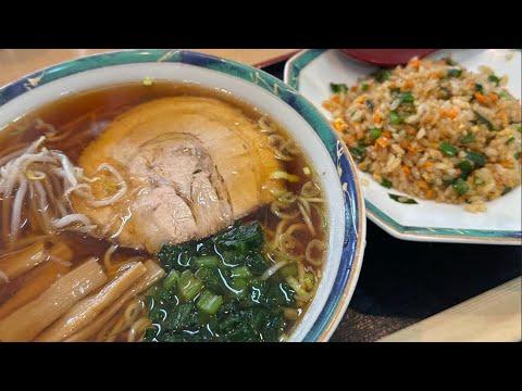 【富士吉田】『支那そば 大喜』でラーメンと半チャーハンを食べる。