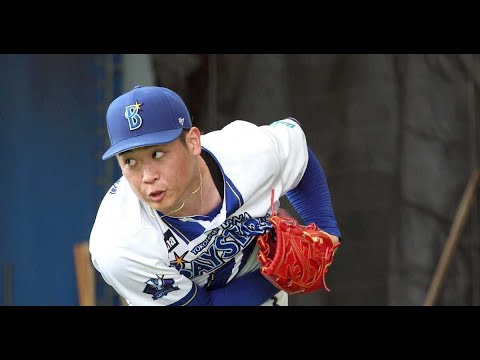 H91- DeNA・小園健太、ブルペンで力強い投球　一回り大きくなった体でアピール　三浦監督「ここ数年見ない球の強さを感じた」