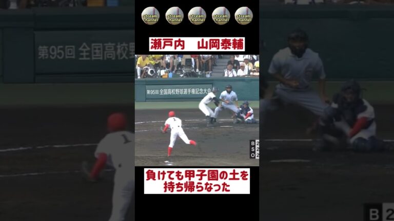 【瀬戸内】山岡泰輔投手のスライダーがキレすぎる！【高校野球】 #甲子園 #甲子園
