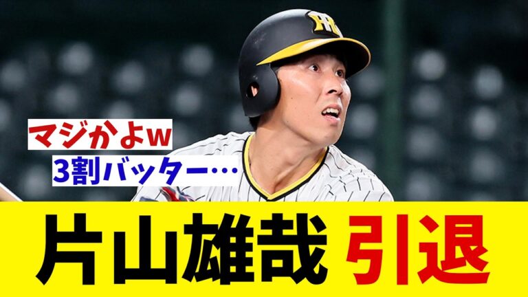 阪神・片山雄哉　引退を決断・・・【野球情報】【2ch 5ch】【なんJ なんG反応】【野球スレ】