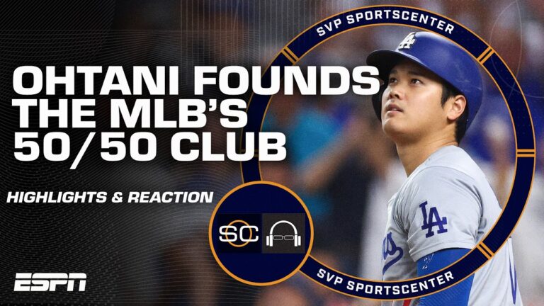 Shohei ohtaniは、MLBの50/50クラブを歴史的なパフォーマンスvs.マーリンズを作成します| SVP付きSC