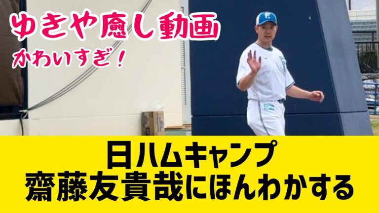 日ハムキャンプ齋藤友貴哉投手に癒される！忘れ物しちゃった友貴哉