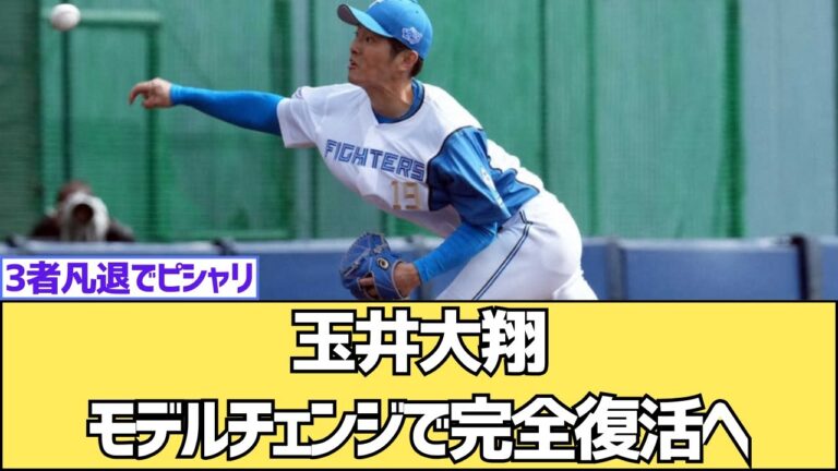 玉井大翔、モデルチェンジで完全復活へ【北海道日本ハムファイターズ】【プロ野球反応集】【5chスレ】【2chスレ】