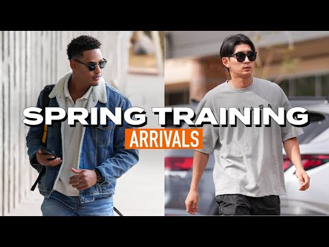 サンフランシスコジャイアンツのプレイヤーは春のトレーニングに到着します2025 |アリゾナ州スコッツデール