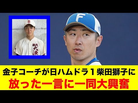 金子千尋コーチが日ハムドラ１柴田獅子に放った一言に一同大興奮【野球情報反応スレ】【2ch 5ch】【なんJ なんG】