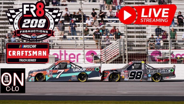 Atlanta Motor SpeedwayのFR8 208。ライブNASCAR Craftsmanシリーズ。プレイライブリーダーボードでプレイします