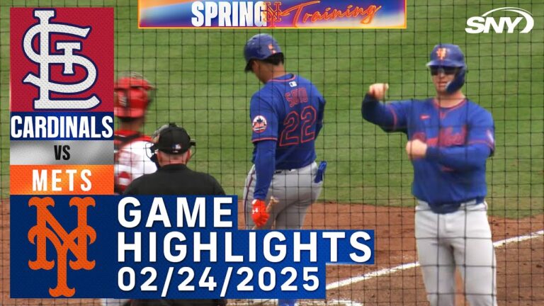 メッツvsカーディナルズ（2/24/25）| Juan Soto、Pete Alonso |メッツのハイライト|スナイ