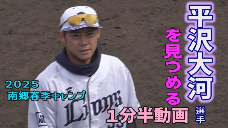 埼玉西武ライオンズの野手が好きぃ～❤その③平沢大河選手