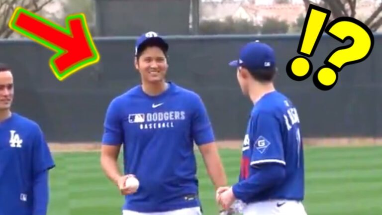 大谷の前を新加入の佐々木朗希が横切ろうとした次の瞬間・・「コレはかっこよすぎる！偉大な先輩！」今年も優勝を確信した瞬間だわ！【MLB】