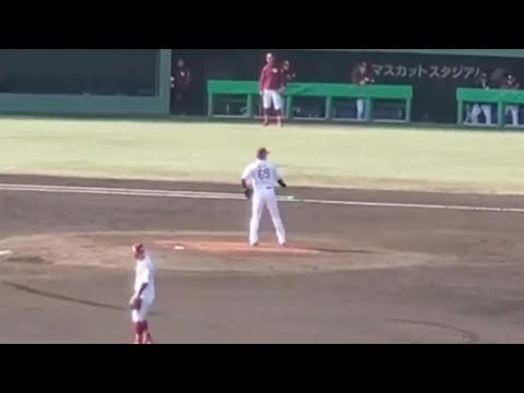20240301　内星龍 登板時の登場曲【｢Talking Box｣／WurtS】　6回表　東北楽天ｺﾞｰﾙﾃﾞﾝｲｰｸﾞﾙｽ@倉敷ﾏｽｶｯﾄｽﾀｼﾞｱﾑ･外野ﾚﾌﾄ ｵｰﾌﾟﾝ戦