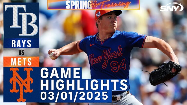 Mets vs Rays（3/01/25）|メッツのハイライト|スナイ