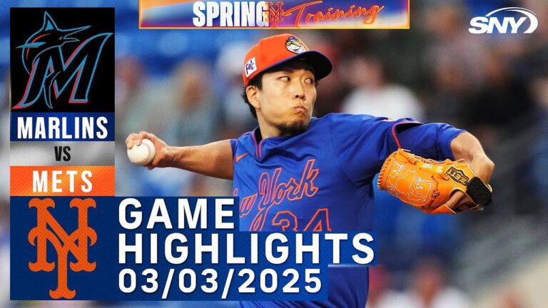 Mets vs Marlins（3/3/25）|コダイ・センガ、デビッド・ピーターソン|メッツのハイライト|スナイ
