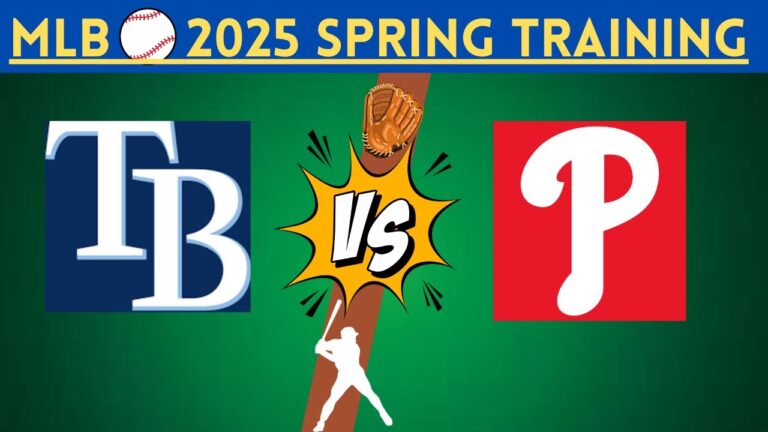2025春のトレーニング：フィラデルフィアフィリーズvs.タンパベイレイズ#Phillies #Rays