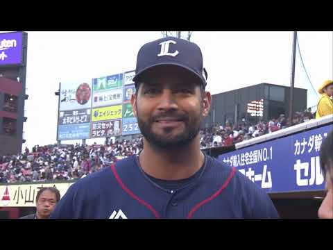 2019年9月23日 埼玉西武・メヒア選手ヒーローインタビュー