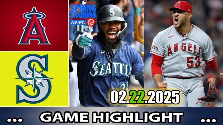 ロサンゼルスエンジェルvs.シートルマリナーズ  [Feb 22. 2025] ハイライト| MLBトレーニング2025年春