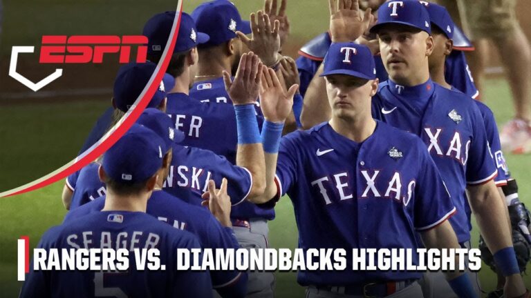 ワールドシリーズゲーム3ハイライト：アリゾナダイヤモンドバックスvs.テキサスレンジャーズ| ESPNのMLB