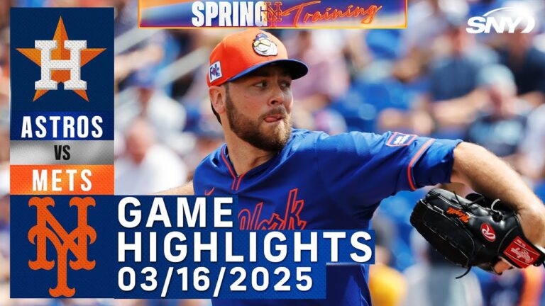 Mets vs Astros（3/16/25）|メッツのハイライト