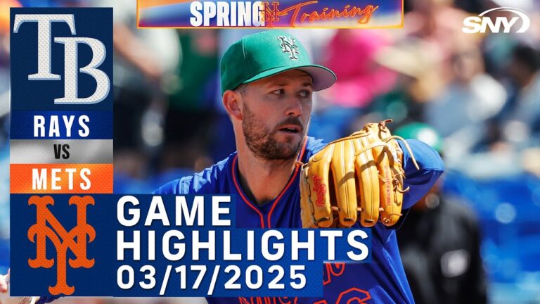 Mets vs Rays（3/17/25）|メッツのハイライト