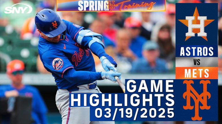 Mets vs Astros（3/19/25）| Juan Soto、Pete Alonso |メッツのハイライト