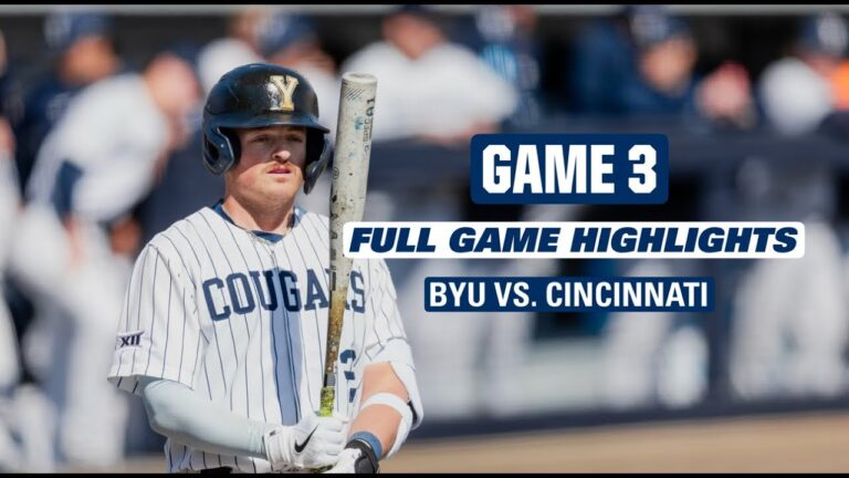BYU野球対シンシナティ||ゲーム3シリーズWin ||フルゲームのハイライト