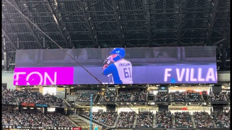 北海道日本ハムファイターズ　今川優馬選手　代打登場シーン（2025.03.22・オープン戦　vs東京ヤクルトスワローズ）
