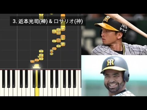 【プロ野球応援歌検証】 近本光司(阪神)&ロサリオ(阪神) ハモリ合成