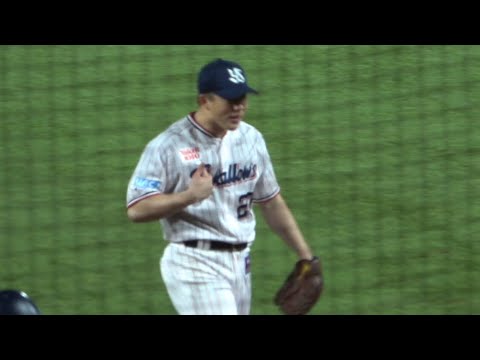 木澤🤣新パフォーマンス！？絶対絶命の延長10回表を抑える　ヤクルト 　2025.04.02 神宮球場