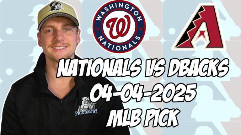 ワシントンナショナルズ対アリゾナダイヤモンドバックス4/4/25 MLBピック＆予測| MLBベットのヒント