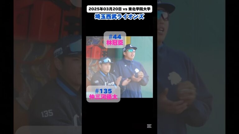#埼玉西武ライオンズ #seibulions #car3219 #仲三河優太 #林冠臣 #なかみがわゆうた #りんくぁんちぇん