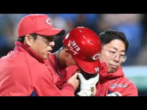 【負傷交代】二俣翔一、バントファウルが顔面直撃のアクシデント! 広島東洋カープ 明治神宮球場 2025年4月2日 | 広島】二俣翔一、バントファウルが顔面直撃のアクシデント…口元を手で覆って負傷交代