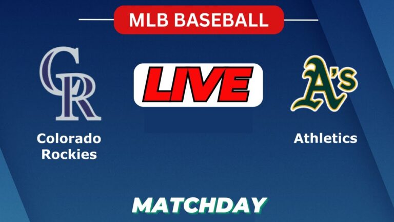 🔴Live：コロラドロッキーズ対陸上競技| MLB 2025 | MLBライブ野球スコア