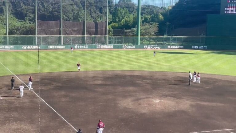 巨人、菊田拡和タイムリーツーベース