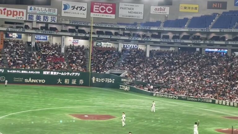 巨人、郡拓也ファースト守備