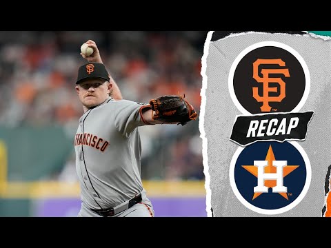 Giants vs. Astros Game Highlights (4/1/25) | MLB Highlights