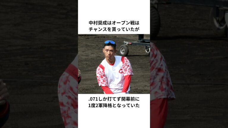 中村奨成の戦力外危機エピソード#プロ野球 #広島カープ #中村奨成