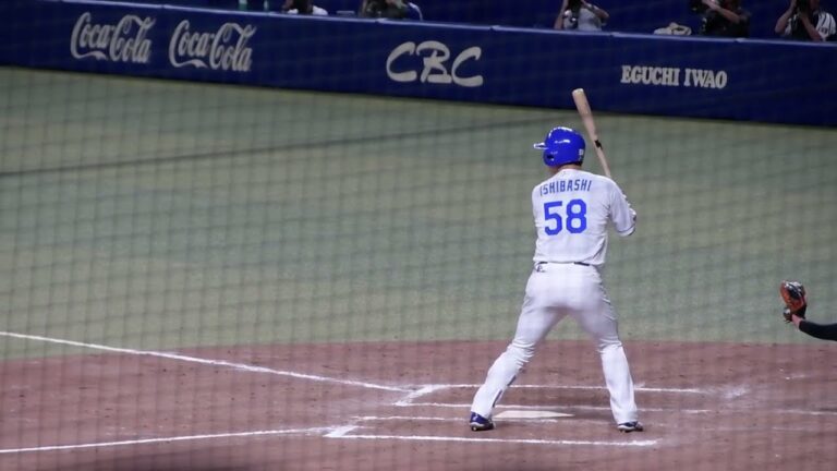 石橋康太 打撃フォーム（ヒット）