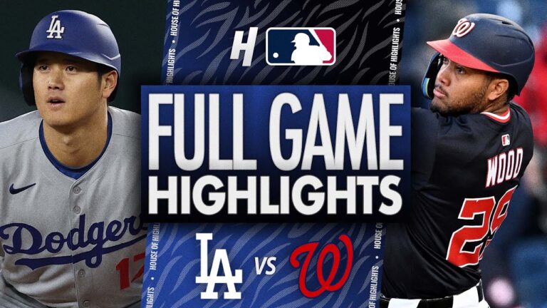 ロサンゼルスドジャースvsワシントンナショナルズ - フルゲームのハイライト| 2025年4月8日MLBシーズン