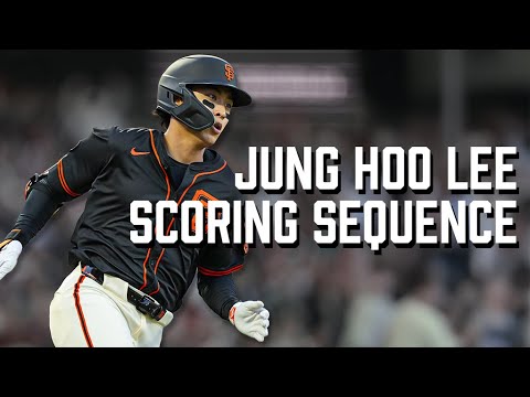 Jung Hoo Lee Doubles, Steals Third Base, Scores on Matt Chapman RBI | SF Giants Highlights
