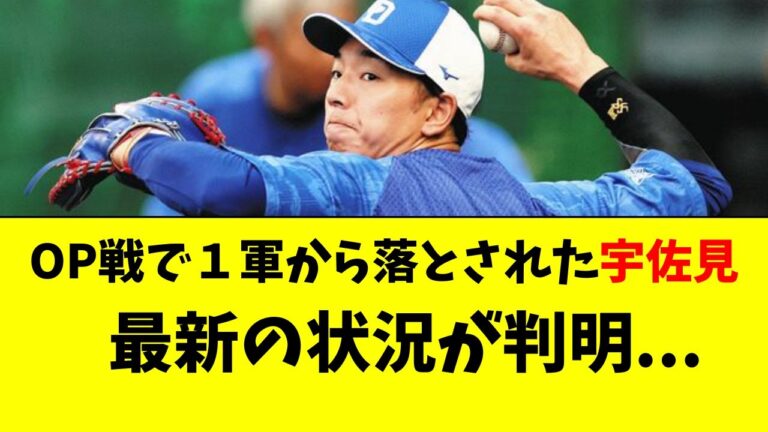 【中日】開幕２軍スタート、宇佐見の最新の状況が判明した件