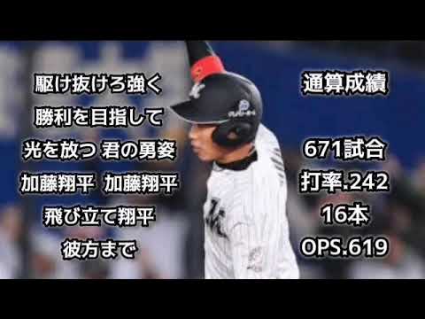 加藤翔平(ロッテ)【1時間耐久】応援歌 広告なし 作業用 睡眠用 歌詞つき 千葉ロッテマリーンズ 現地音源