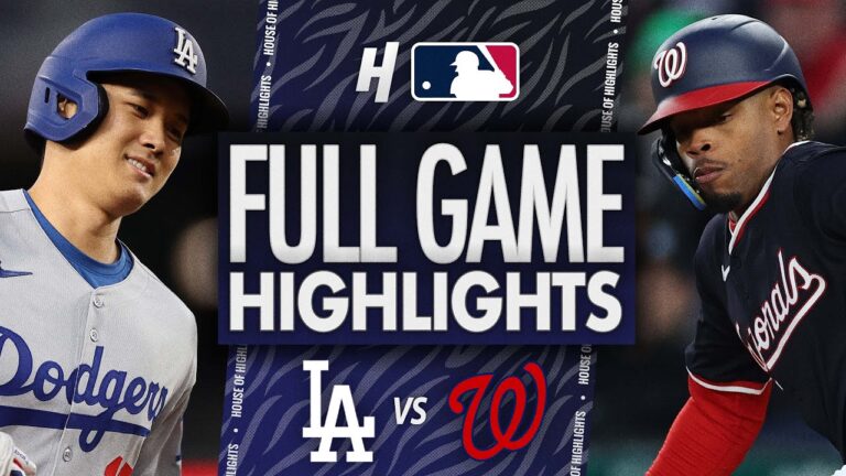 ロサンゼルスドジャースvsワシントンナショナルズ - フルゲームのハイライト| 2025年4月7日MLBシーズン