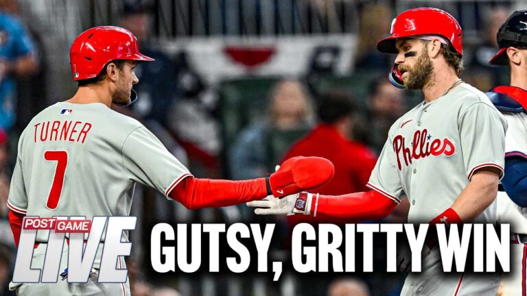 ハーパー、ターナーは、フィリーズがブレーブスに対してザラザラした勝利を得ると、クラッチを登ります| Phillies PGL