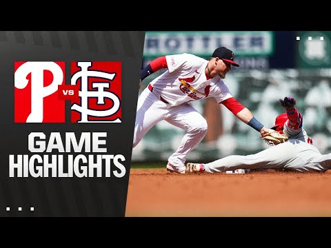 フィリーズvs.カーディナルズゲームのハイライト（4/13/25）| MLBのハイライト