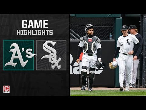 Chicago White Sox vs. Athletics-ゲームのハイライト| CHSNシカゴホワイトソックス