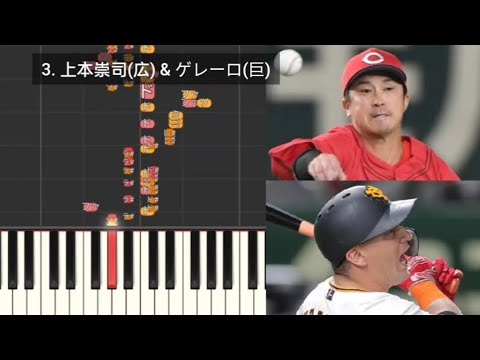 【プロ野球応援歌検証】 上本崇司(広島)&ゲレーロ(巨人) ハモリ合成