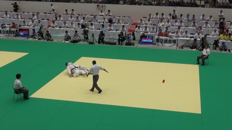 2014年IH 柔道 男子個人 100kg級 3回戦 太田竜聖（白大足利）×増本大輝（崇徳）