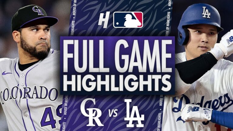 コロラドロッキーズ対ロサンゼルスドジャース - フルゲームのハイライト| 2025年4月14日MLBシーズン